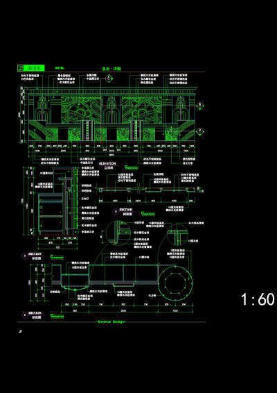宾馆前台cad图稿