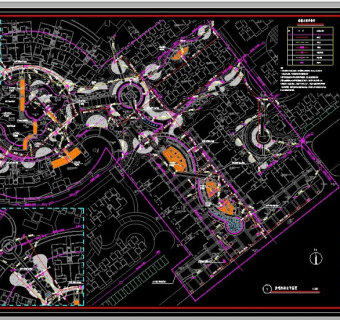 园林景观给排水平面设计CAD图