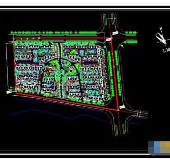 某小区规划建设及景观cad设计施工图