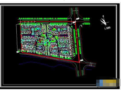 某小区规划建设及景观cad设计施工图