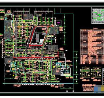 万国商城全套暖通及建筑cad设计图纸