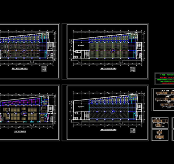 美食广场装修方案cad图纸