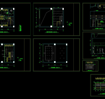 一套小服装店的设计图cad图纸