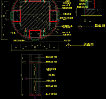 圆柱详图cad图纸