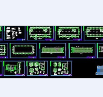 某工厂车间平面CAD设计施工图纸