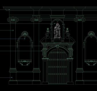 大门图块cad素材