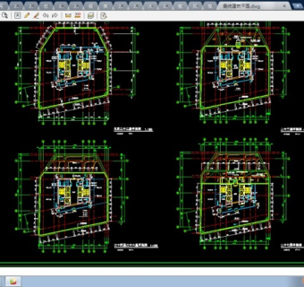 高层办公楼全套cad方案设计图纸