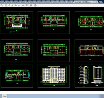 高层办公楼设计cad施工图