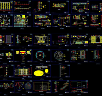 休闲酒店装修cad图纸
