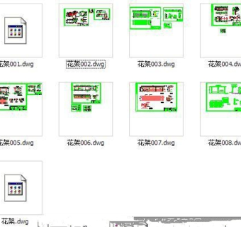 各类花架做法CAD施工图纸