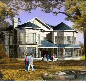 山林二层别墅CAD图纸