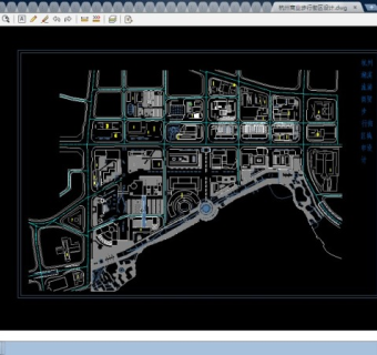 杭州大型商业步行街区CAD全套设计施