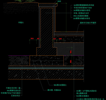 花池立面cad结构图