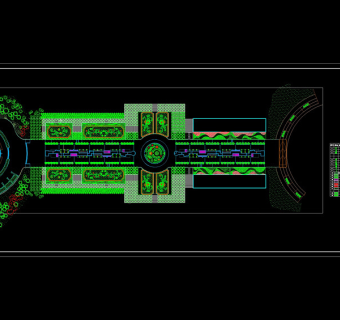 月亮湖公园景观规划cad源文件