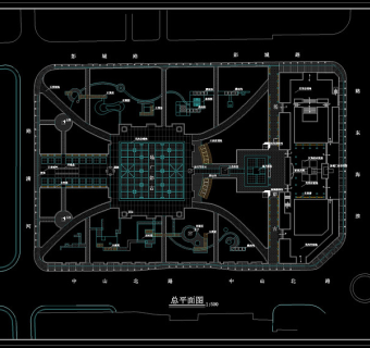 广场设计cad图纸