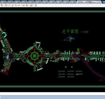 某大型步行街CAD全套规划平面图纸