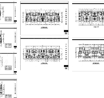 小区户型cad图纸