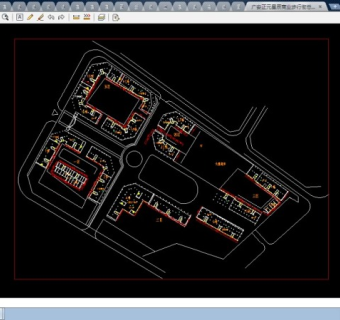 某商业步行街CAD总平设计图带效果图