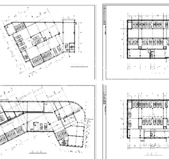 小区地下车库cad图纸