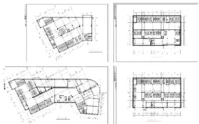 小区地下车库cad图纸