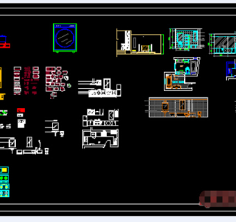 常用厨房类CAD图块下载