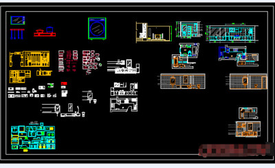 常用厨房类CAD图块下载