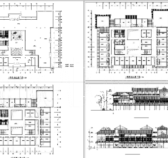 民居式客栈cad图纸