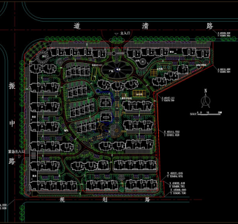 某小区规划平面cad图纸