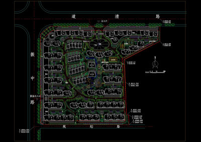某小区规划平面cad图纸