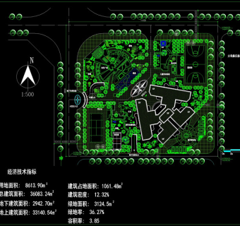 某小区规划总图cad图纸