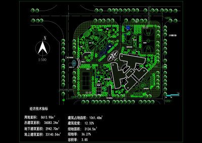 某小区规划总图cad图纸