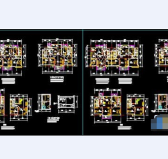 两种户型图cad设计图纸dwg格式