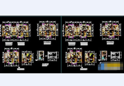 两种户型图cad设计图纸dwg格式