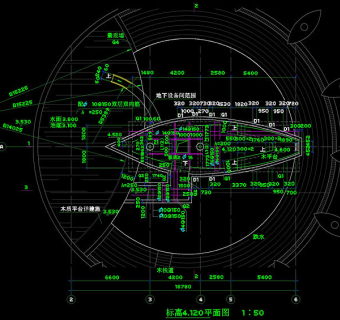 游乐船结构cad图纸