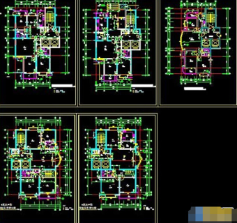 住宅户型图cad设计图纸