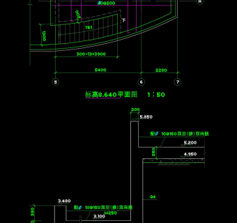 游乐船cad图纸素材