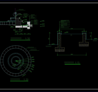 喷泉cad图纸