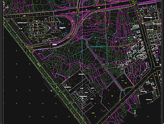 包河区政府用地地形图CAD图纸