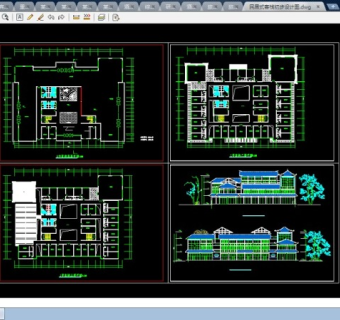 某民居式旅店CAD全套设计图纸