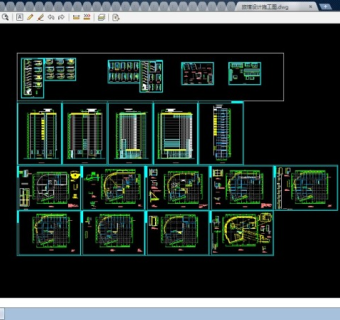 小高层旅馆CAD设计施工图纸