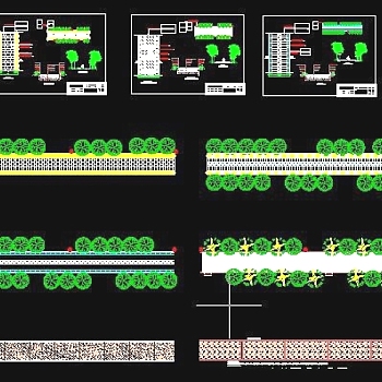 道路铺装cad图