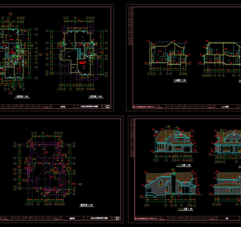 别墅设计cad方案
