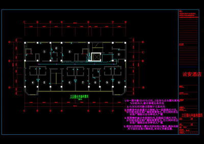 楼层弱电cad图纸