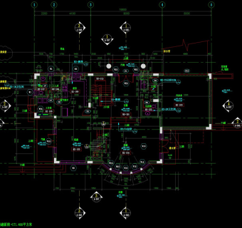 别墅地下室cad图纸