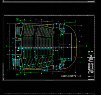 会议中心建筑素材CAD图纸