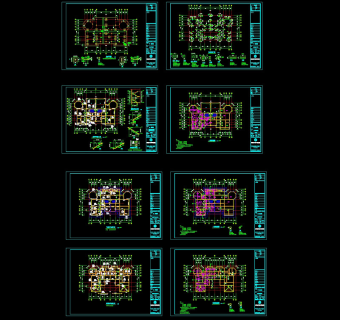 豪华别墅cad图纸