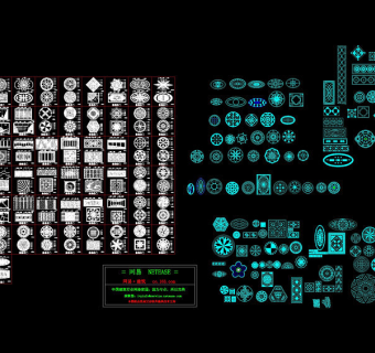 各种地拼图cad图纸