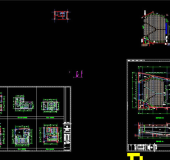卫生间报告厅CAD图纸