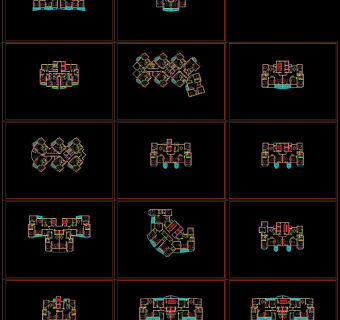 酒店平面布置cad图纸