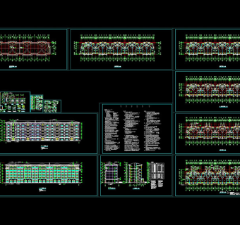 6层住宅cad施工图